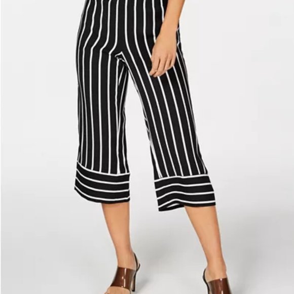 INC | Women’s Striped Cropped Pants | Size SM - Picture 4 of 4